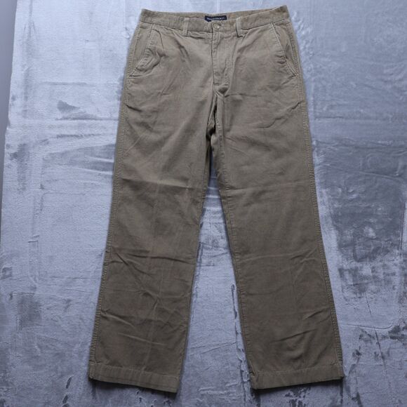 Banana Republic Pants Mens Size 33x32 Brown Relaxed Straight Cotton Corduroy - Picture 1 of 12